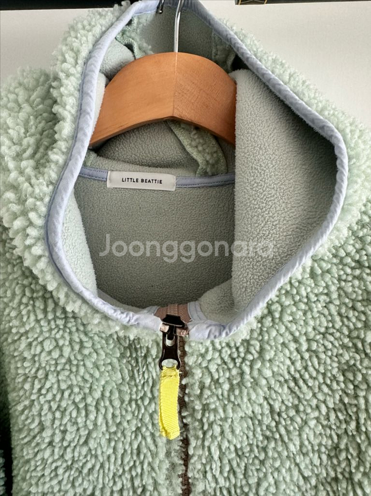 캉골 여아 후드원피스/ 뽀글이 자켓/2벌함께--3