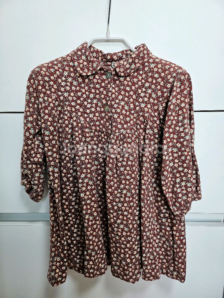 여아 가디건 + 꽃무늬 원피스 세트 120--2