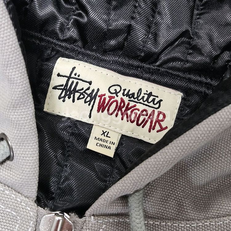 [XL] 스투시 워크 자켓 콘트라스트 스티치 그레이--8