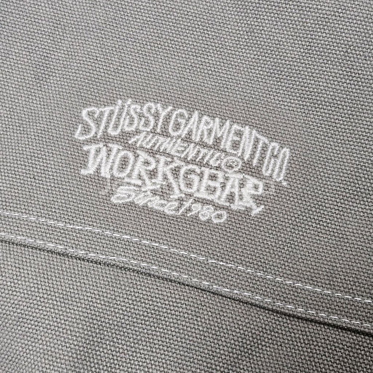 [XL] 스투시 워크 자켓 콘트라스트 스티치 그레이--7