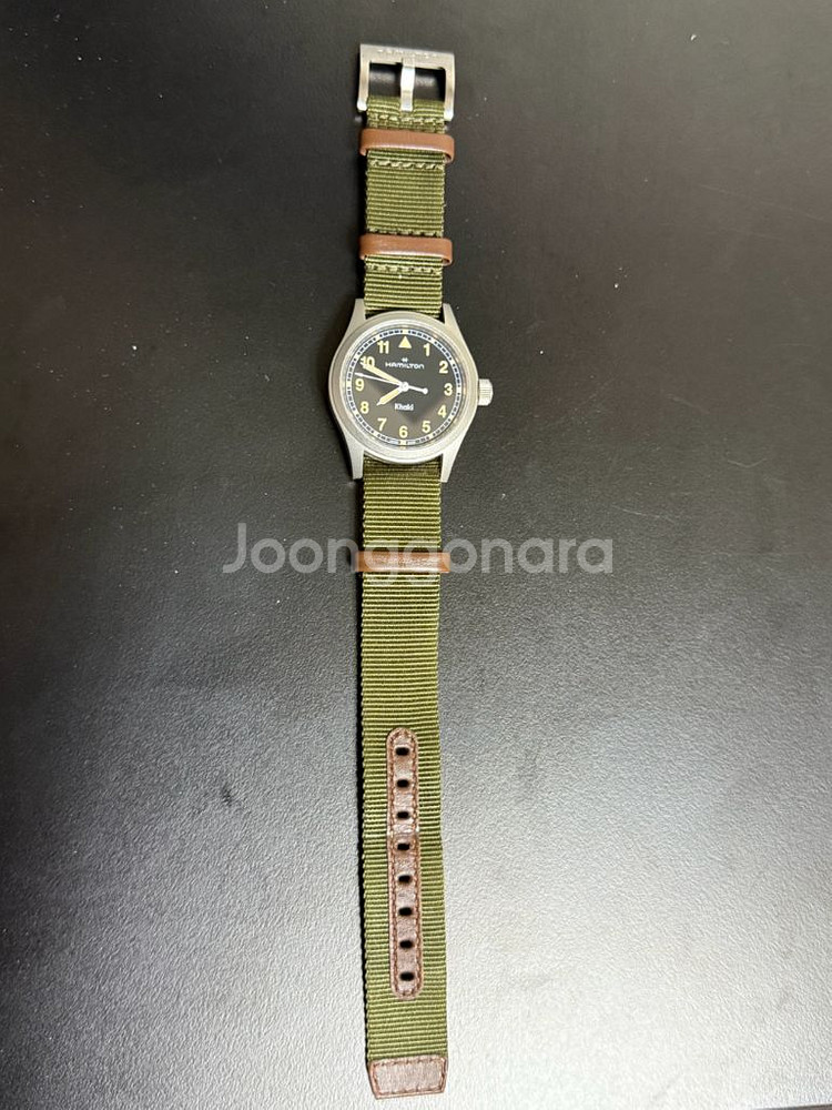 해밀턴 카키필드 쿼츠 38mm H69401930--4