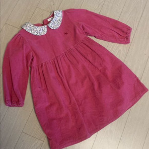 블루독 핑크 코듀로이 원피스 100 3y