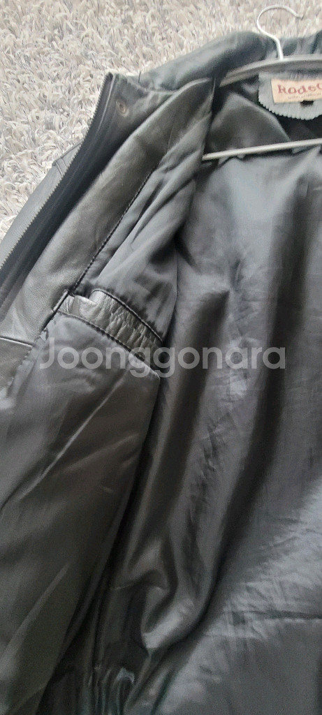 로데오 가죽 자켓 XL--5