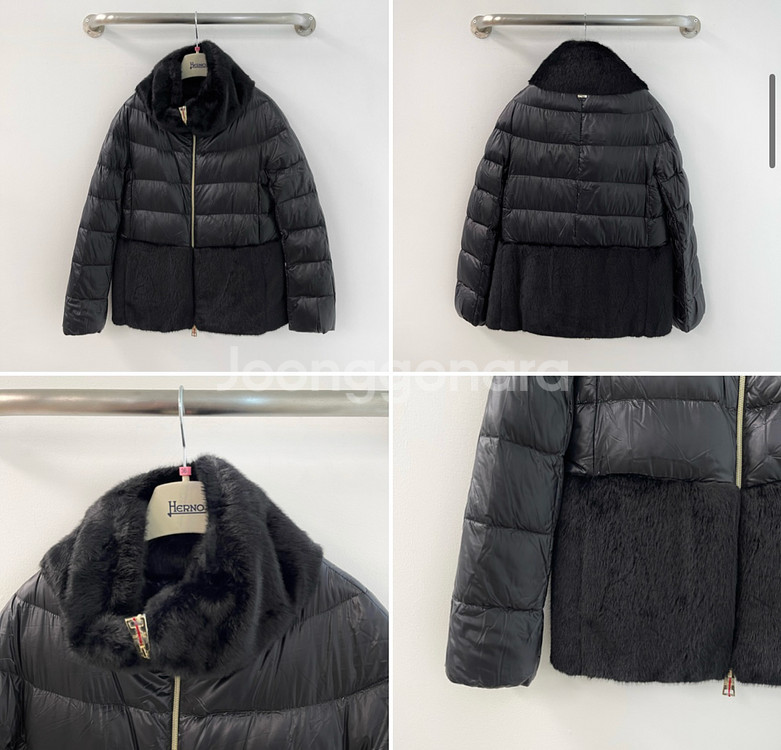 에르노 구스 패딩 블랙 36사이즈--8