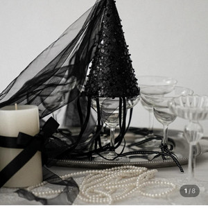 취향공유프로젝트 파티햇 리본베일 꼬깔베일