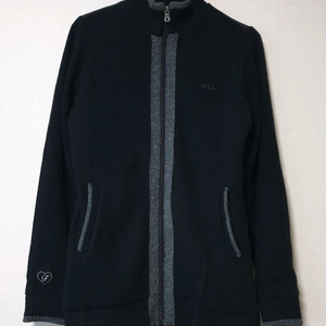 휠라(FILA) 블랙 니트 집업 가디건 90사이즈