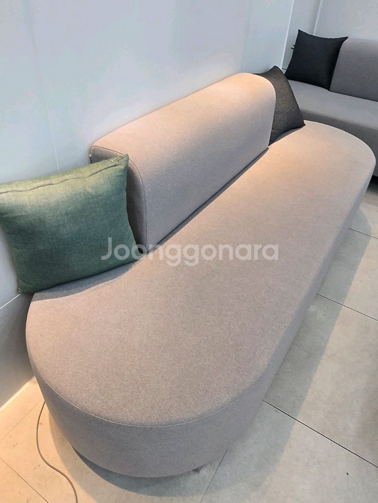 수제 패브릭 소파 & 벤치형 스툴 세트(상태아주좋음)--1