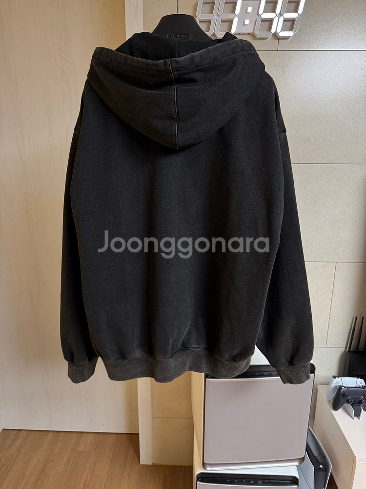 [새제품] 솔리드옴므 25fw 블랙 하프집업 후드 50--1