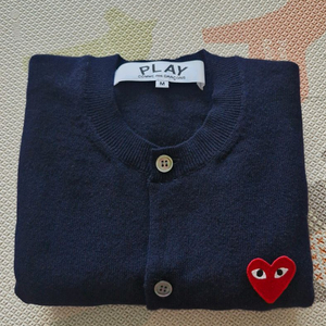 꼼데가르송 플레이 하트 가디건 M