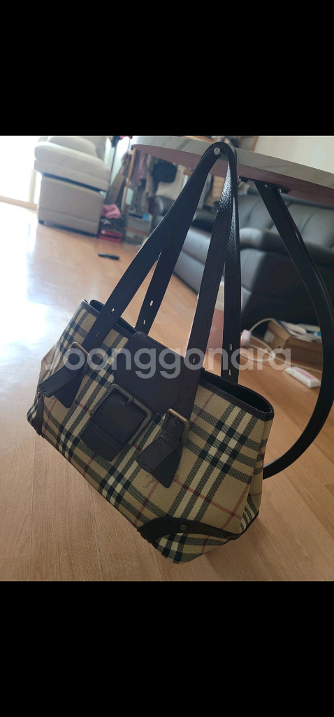 정품) 버버리 빅버클 노바체크 백. 가방 !!--3