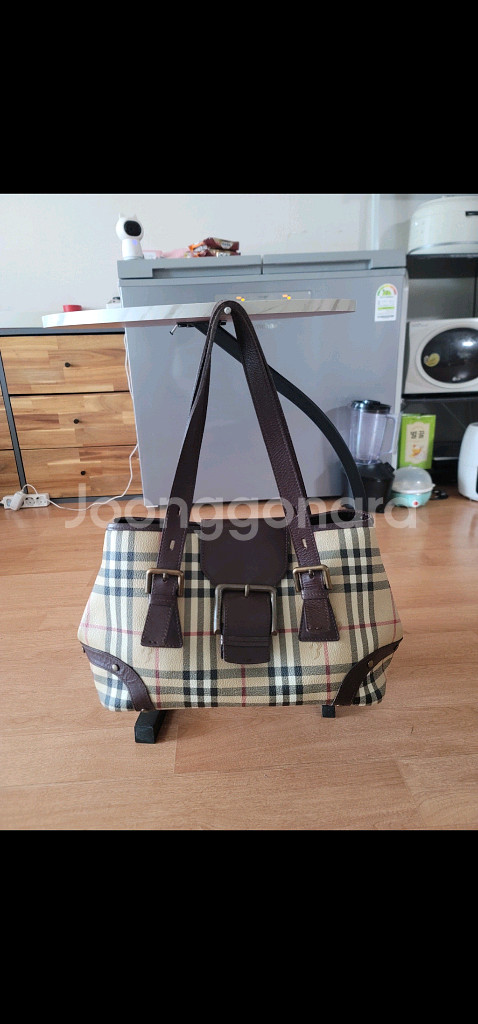정품) 버버리 빅버클 노바체크 백. 가방 !!--1