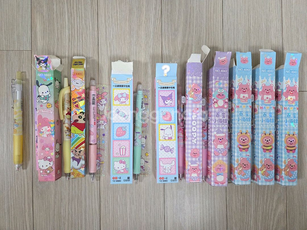 (단순개봉)캐릭터 볼펜 10개 새상품--0