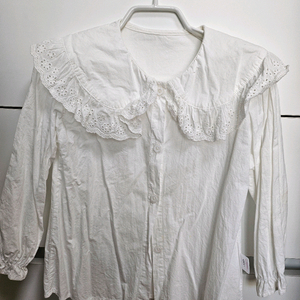 여아 레이스 칼라 블라우스 130