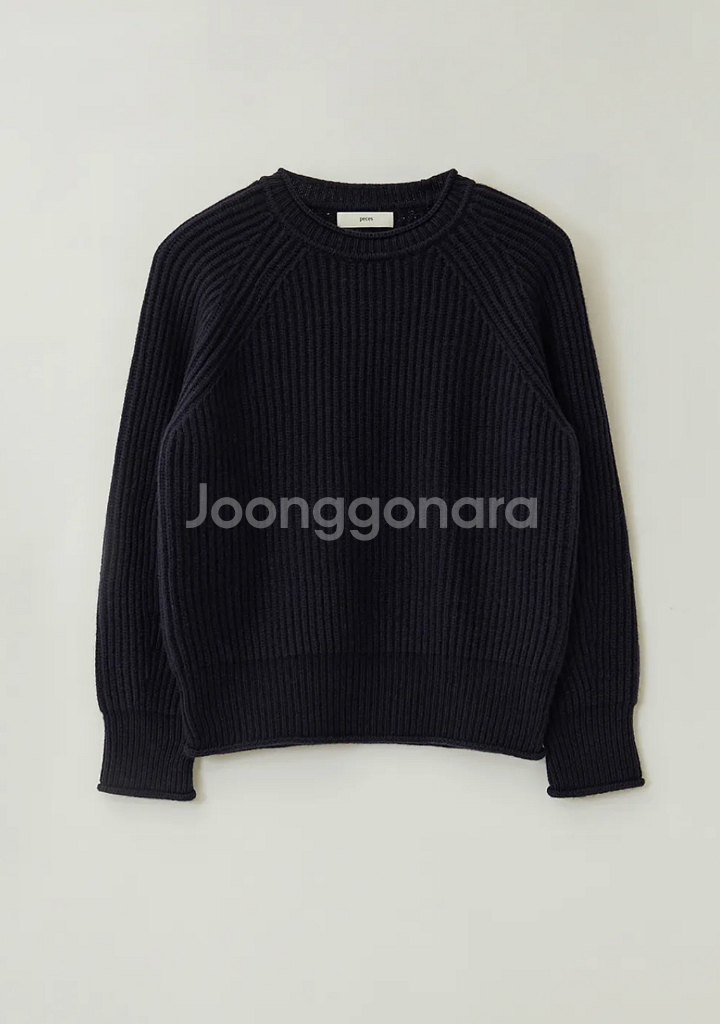 페세스 카디건 스티치 니트 네이비 판매--0