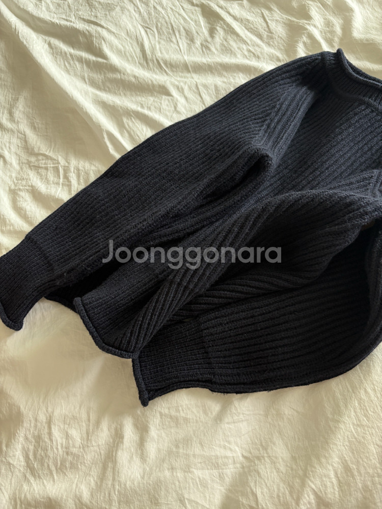 페세스 카디건 스티치 니트 네이비 판매--9