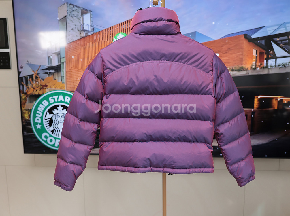 버버리 런던 퍼플 숏패딩 M--8