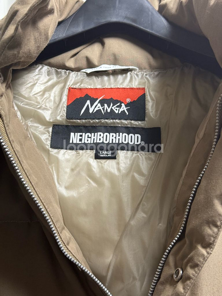 네이버후드x난가 타키비 다운 자켓 L 사이즈--1