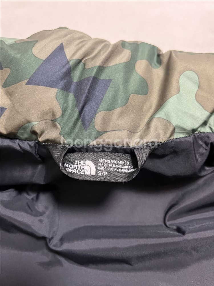 [S] 노스페이스 카모 패딩 베스트 조끼--3