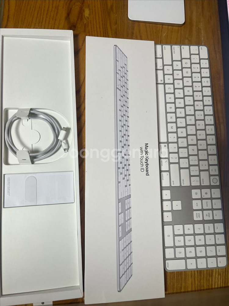 애플 매직키보드 터치아이디 영문판 숫자패드 풀사이즈--4