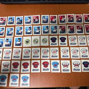 롯데띠부씰 59장 일괄판매