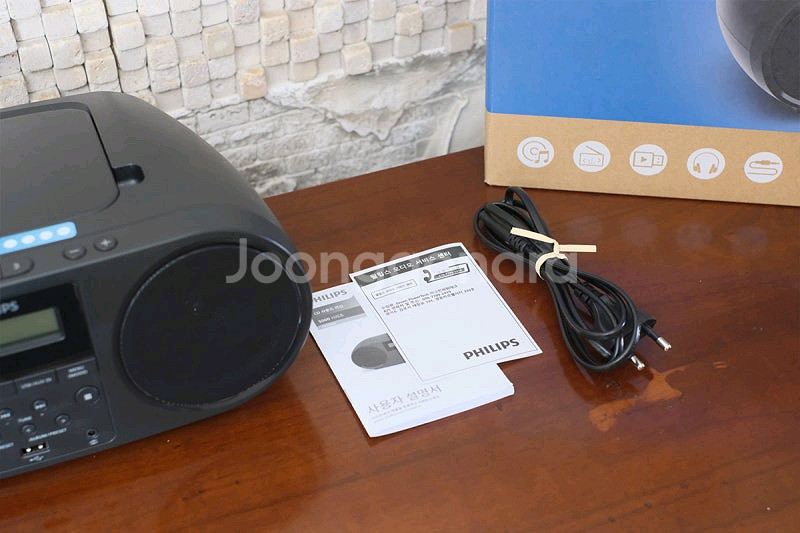 올인원 포터블 오디오 블루투스 CD플레이어 필립스 TA--1