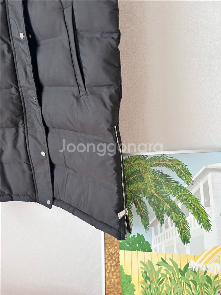 자라 zara 롱 패딩 조끼 s--1