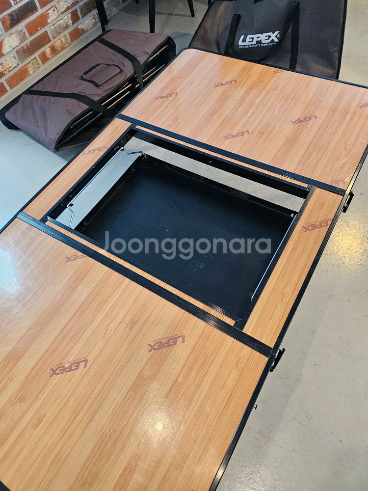 레펙스 2단 접이식 캠핑테이블--2