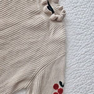 로아앤제인 체리자수 니트원피스 (120)