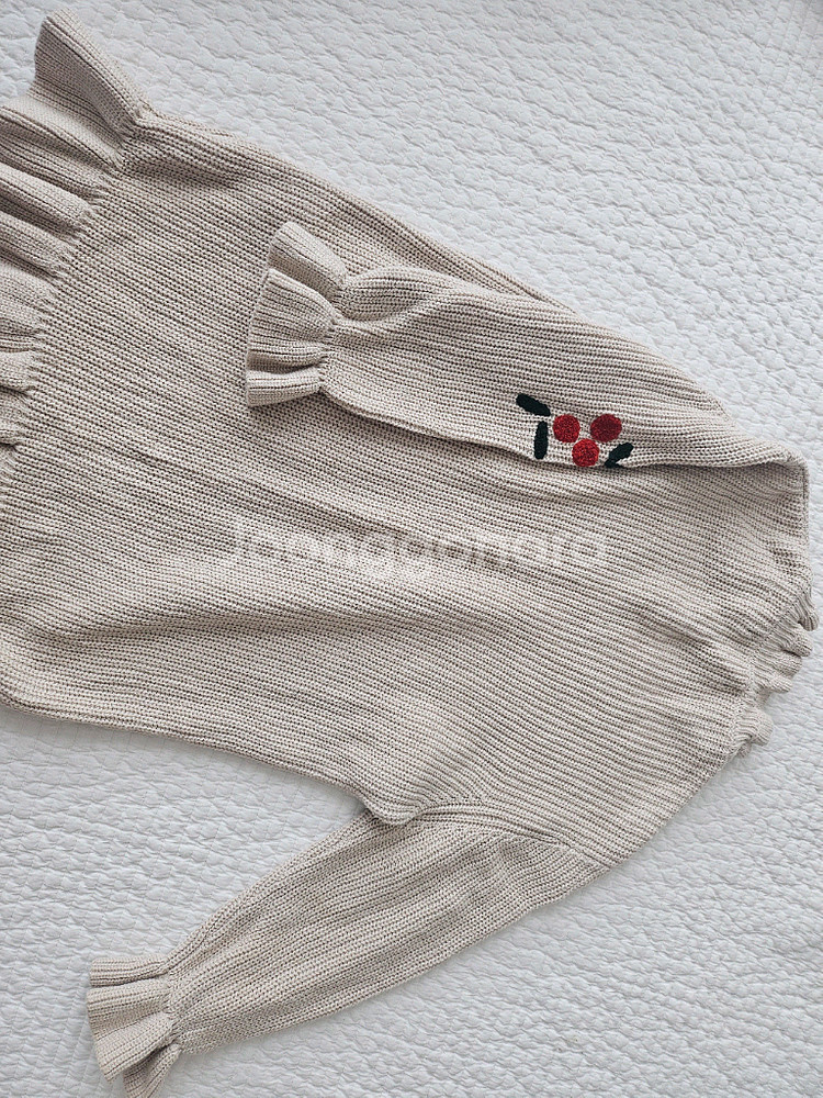 로아앤제인 체리자수 니트원피스 (120)--3