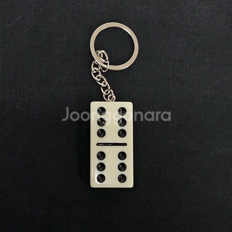 스투시 도미노 키링 키체인 네츄럴--2