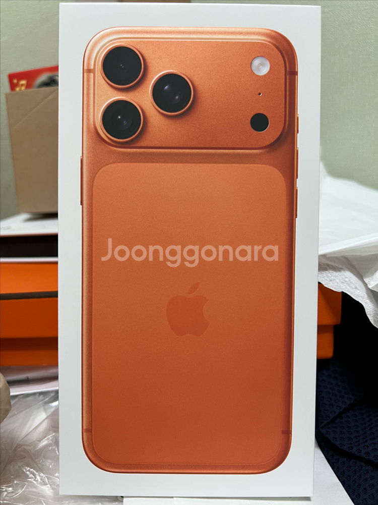 애플 아이폰17 프로맥스 코스믹 오렌지 256GB 자급--0