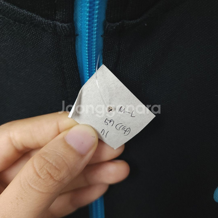 M-L(114)/ 나이키/ 하늘색 배색 져지 트랙탑--1