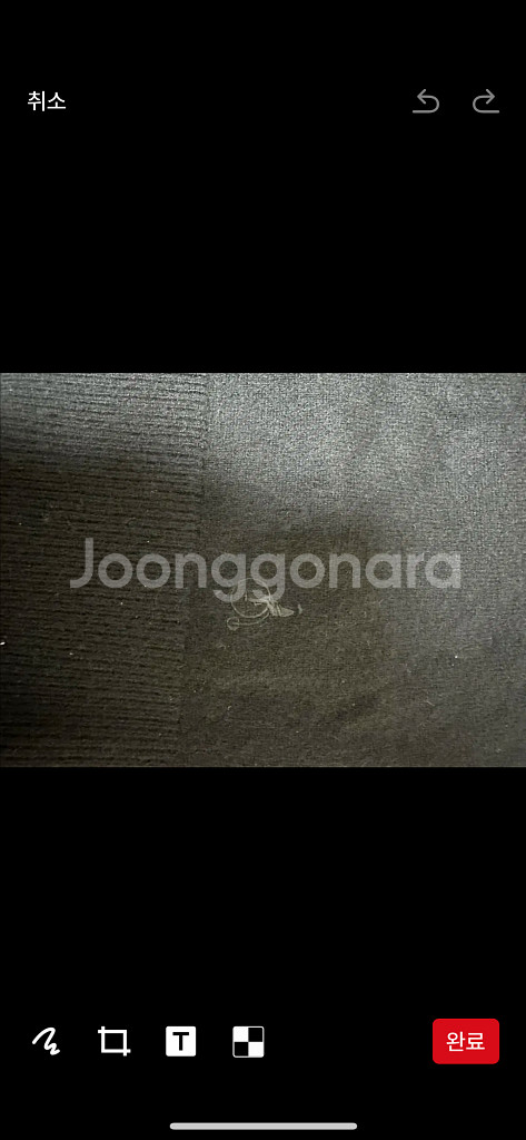 빈폴 캐시미어 100% 모크넥 니트 블랙--2