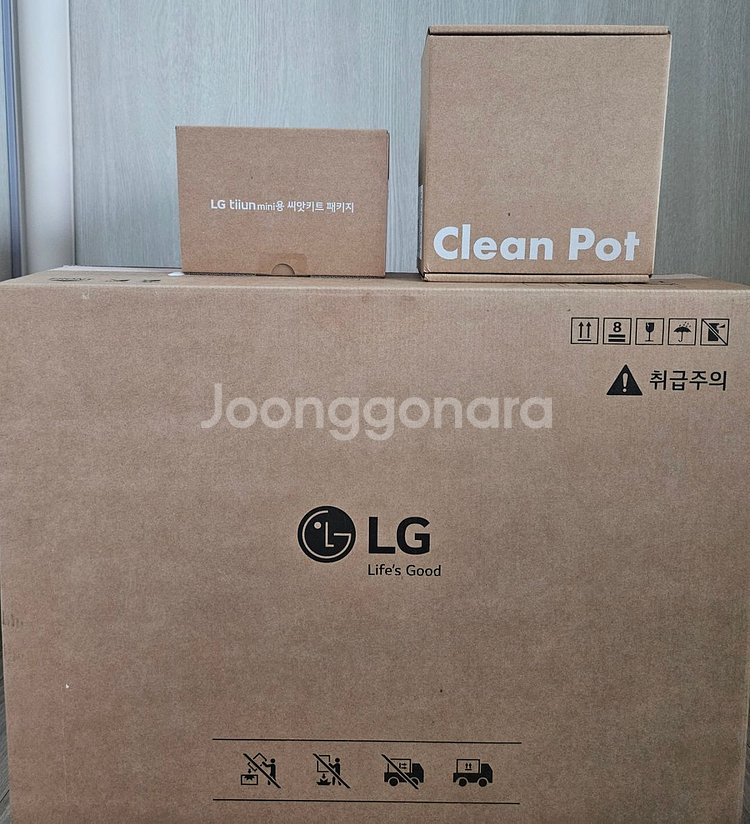 lg 틔운미니 식물재배기 클린팟,씨앗키트 포함 3종 미개봉 새제품--0