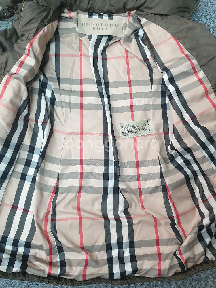 버버리 브릿 여성 패딩 S 브라운 판매합니다--5