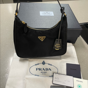 (정품) 프라다 리나일론 2005 리에디션 금장 호보백