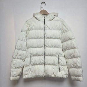 프라다 여성 퍼 후드 패딩 다운자켓 화이트(42)