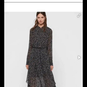 올세인츠 발레리아 워터레오 플로럴 롱 원피스