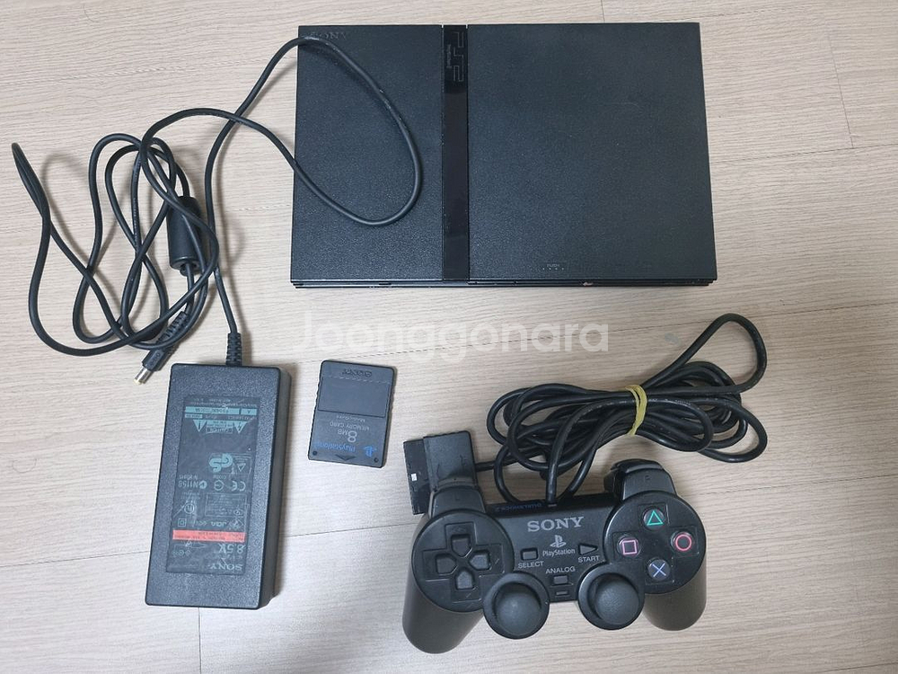 PS2 슬림 본체 + 컨트롤러--0