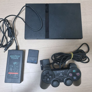 PS2 슬림 본체 + 컨트롤러