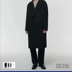 무신사 스탠다드 캐시미어 블렌드 오버사이즈 더블 코트