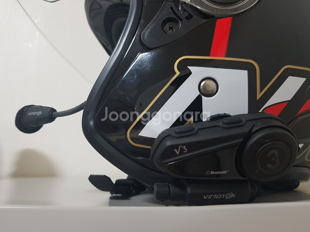 오토바이 헬멧(XXL) + 블루투스 세트 팝니다--2