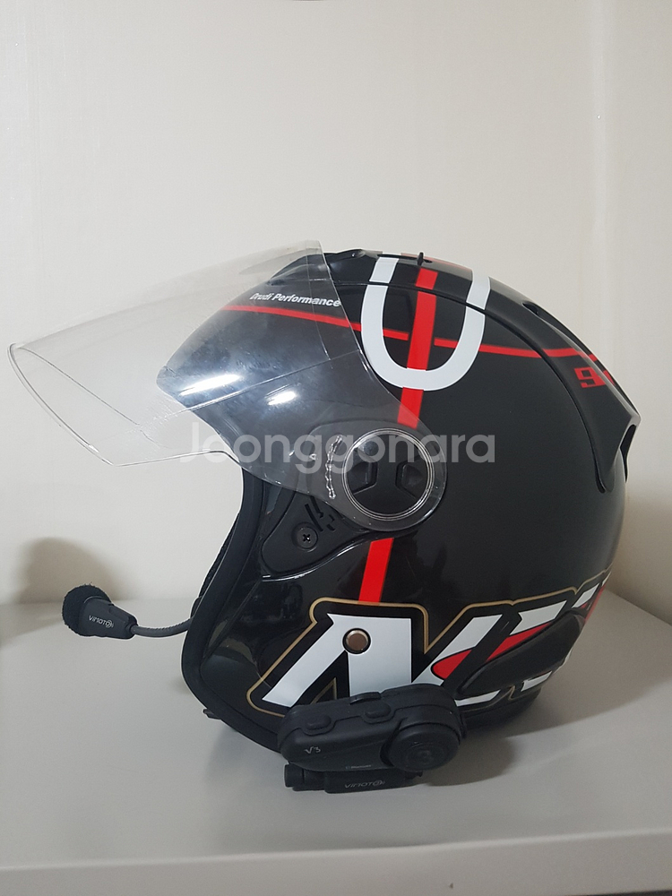 오토바이 헬멧(XXL) + 블루투스 세트 팝니다--0