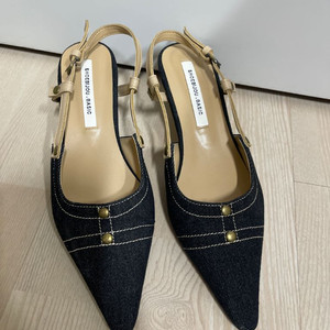 SHOEBIJOU BASIC 데님 뮬 샌들