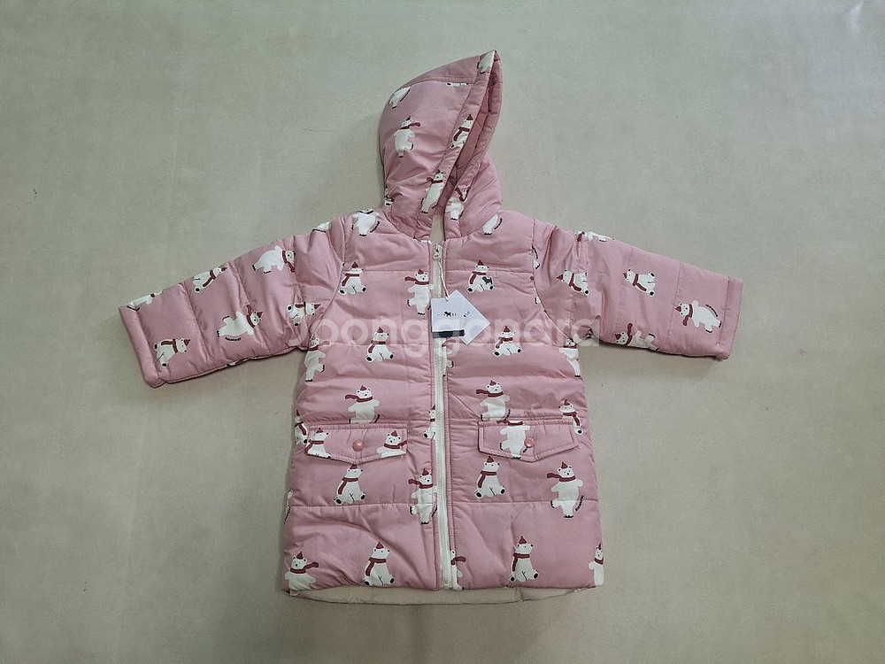 (새상품)블루독 양면 패딩 4세, 110--2