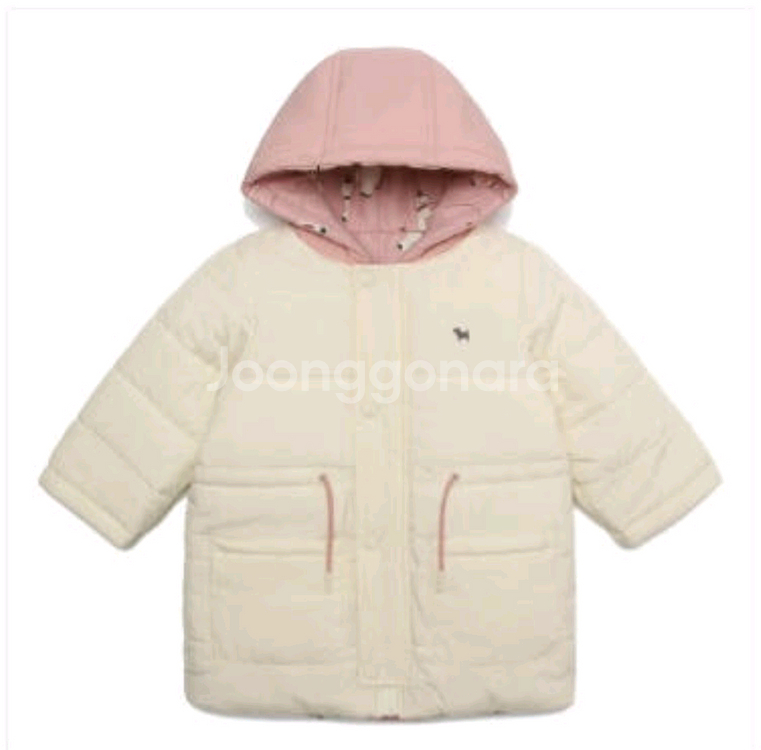 (새상품)블루독 양면 패딩 4세, 110--1