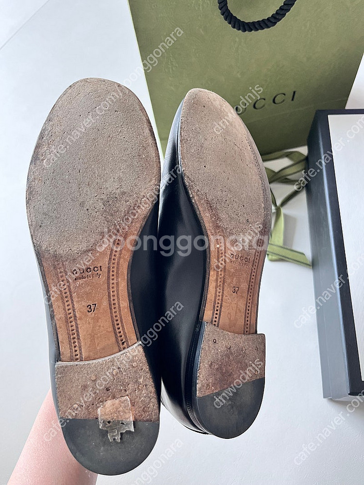 구찌 조르단 로퍼 풀박스 37 사이즈--5