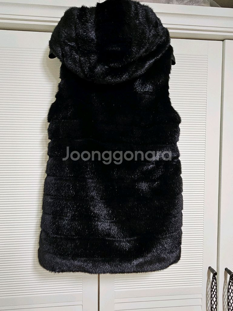 여성용 퍼 베스트--1