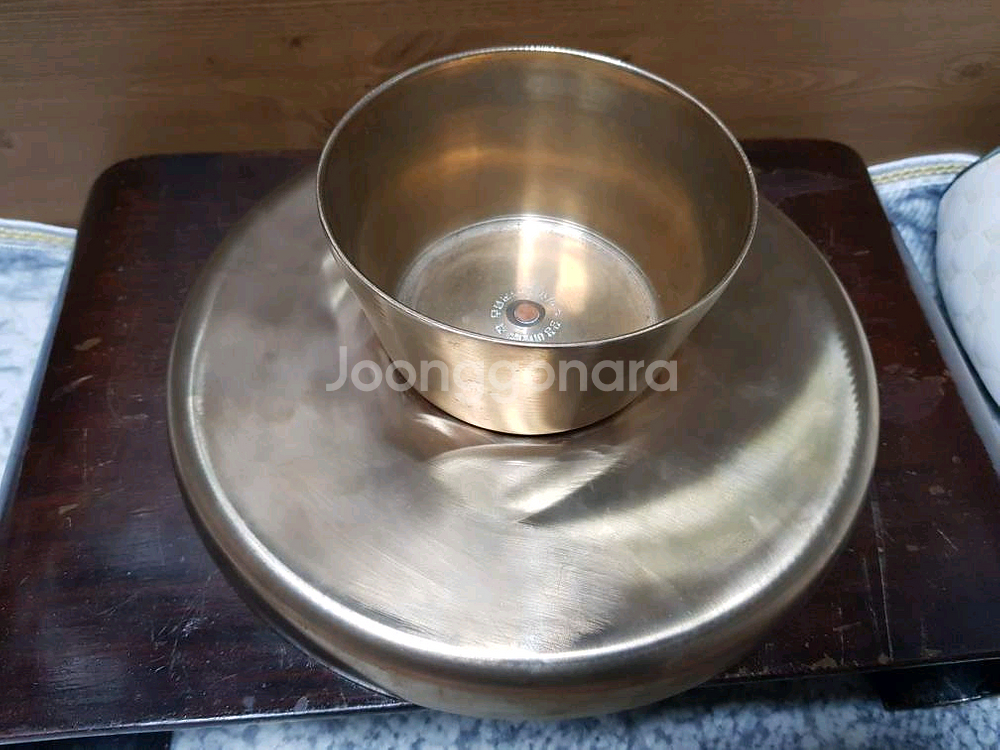 놋그릇) 무형문화제 14호 유기 밥상--3