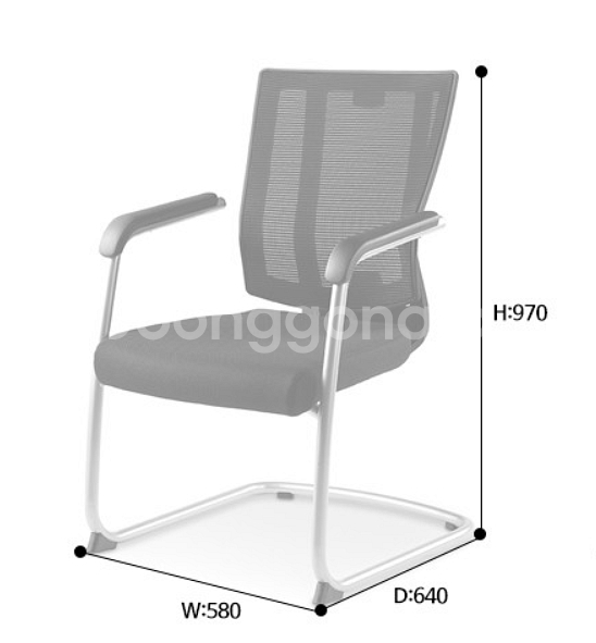 [판매] (신품) 프로맥스 고정식 회의용의자 판매합니다.--1